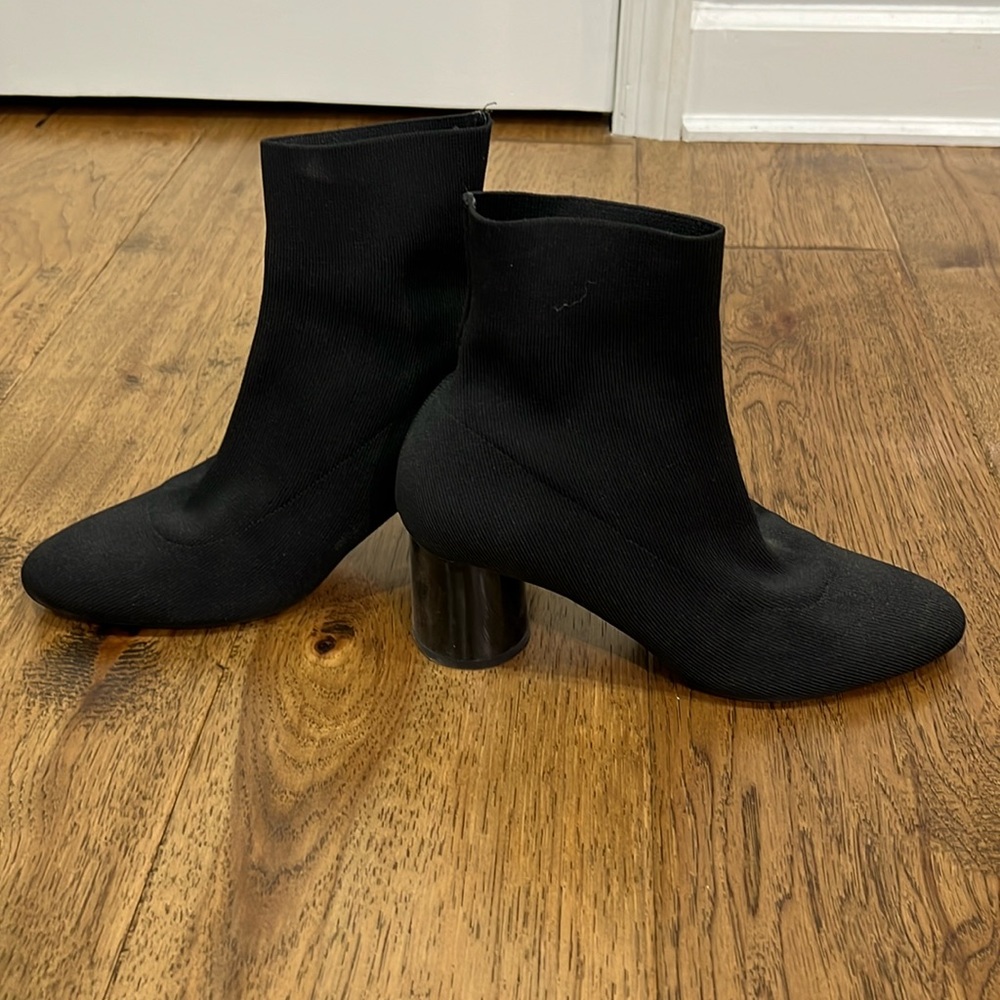 Zara Black Stretch Bootie